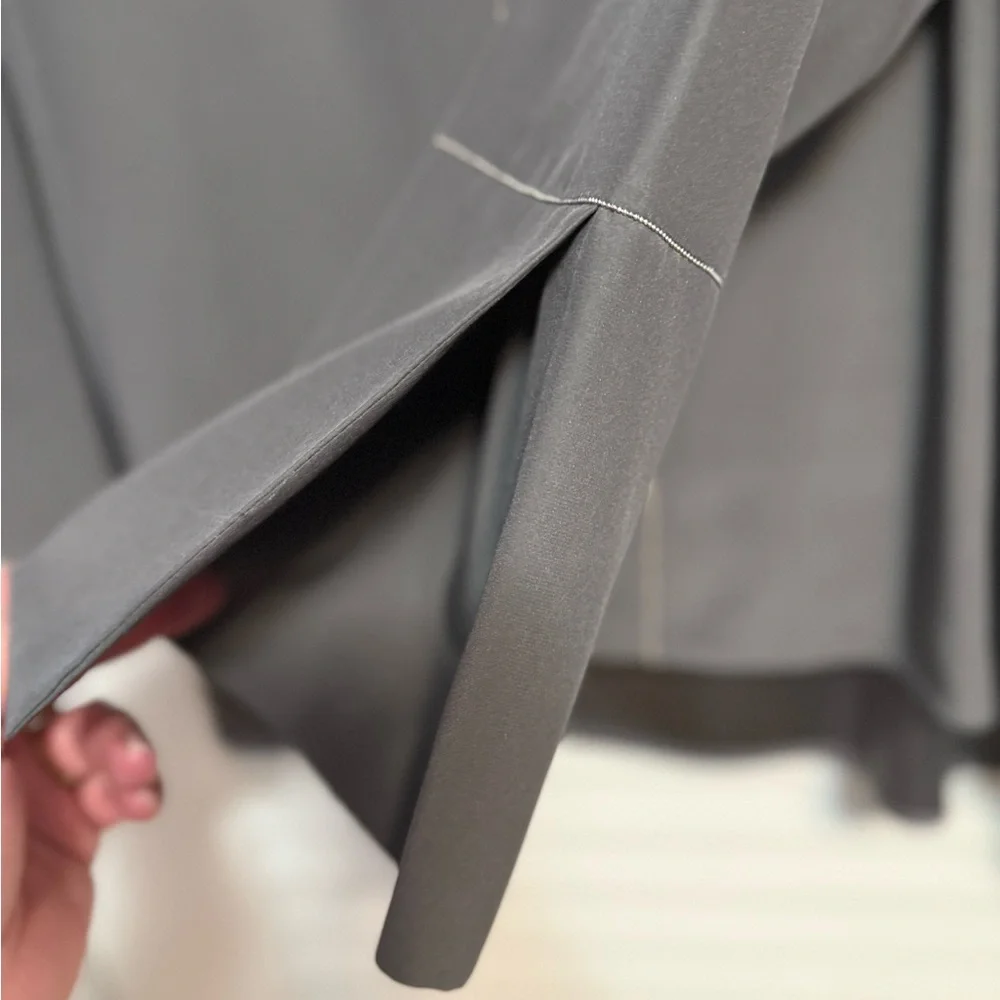 Lafayette 148 New York Gray Silk Blouse - Picture 3 of 5
